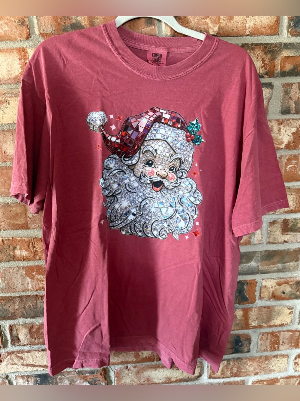 Comfort Colors Santa Mosaic Short Sleeve Tee